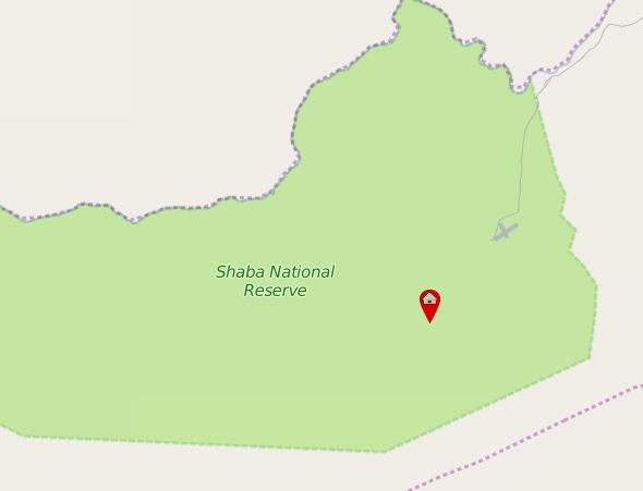 Location of Joys Camp, Shaba National Reserve.
