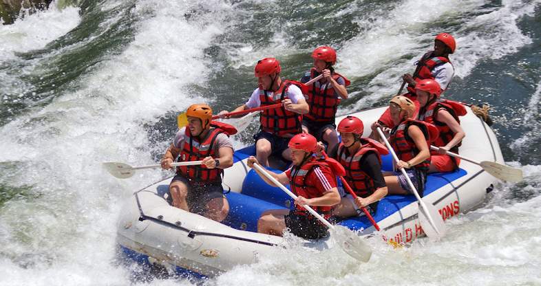 How to go whitewater rafting on Zambezi River near 